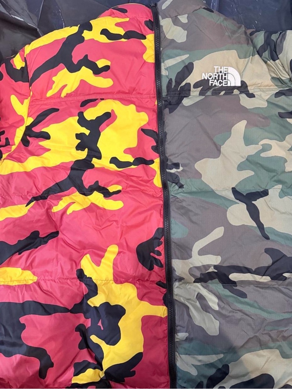 The North Face x Supreme Navy Jacket with Red and Yellow Accents - Picture 5 of 8